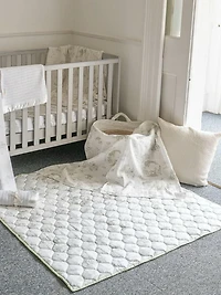 The Gilded Bird Safari Toile Quilted Playmat