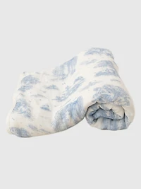 The Gilded Bird Spring Toile Bamboo Baby Blanket