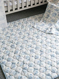 The Gilded Bird Spring Toile Quilted Playmat