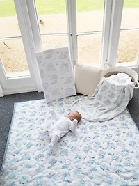 The Gilded Bird Spring Toile Quilted Playmat
