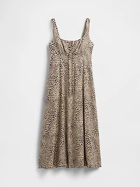 Linen-Blend Maxi Dress