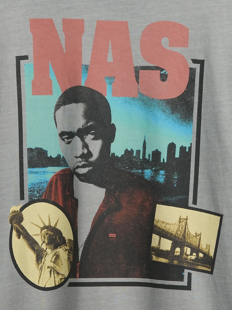 Nas Relaxed Graphic T-Shirt