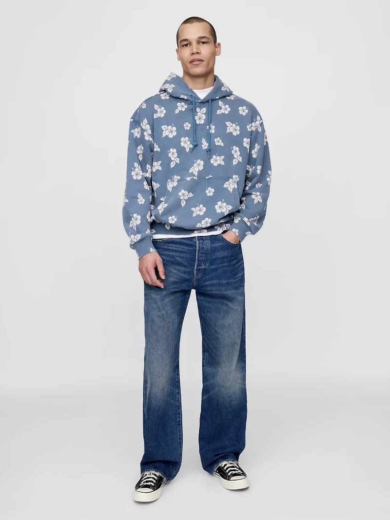 Lilo & Stitch Adult Heavyweight French Terry Graphic Hoodie