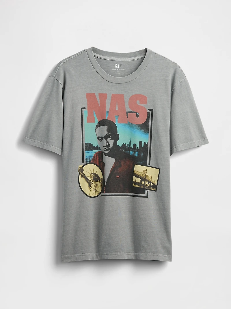 Nas Relaxed Graphic T-Shirt