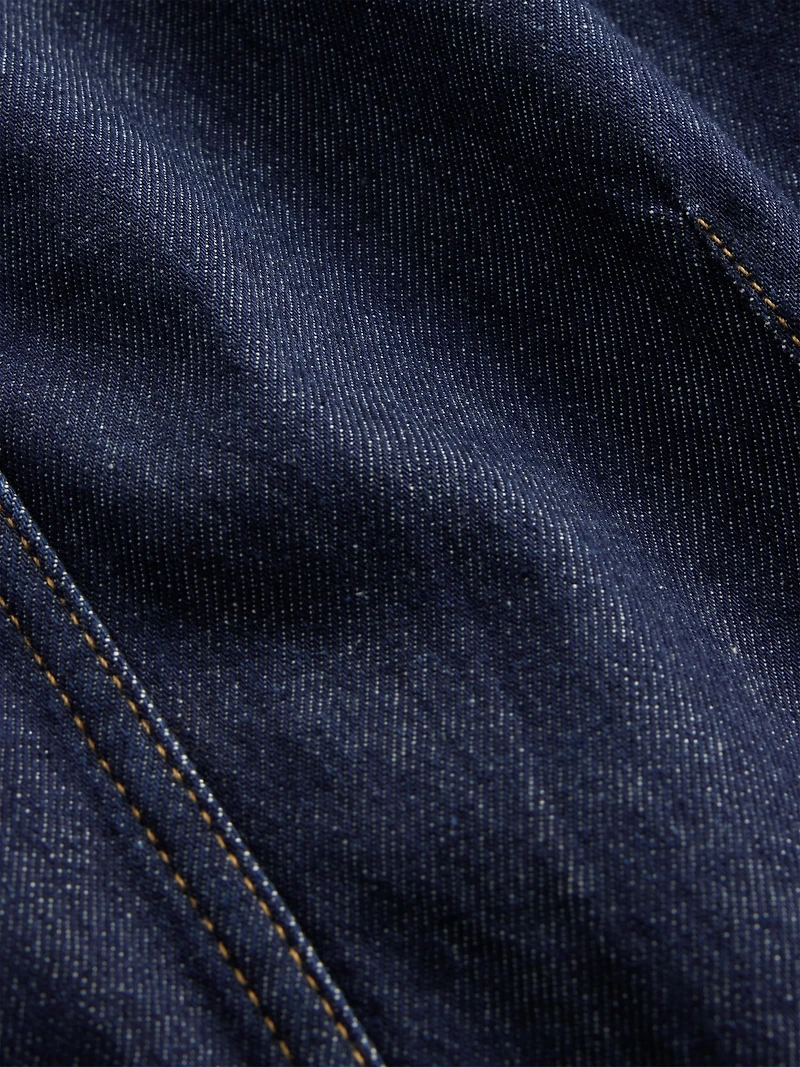 Denim Crop Shell Tank Top
