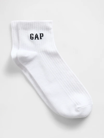 Gap Logo Quarter Crew Socks