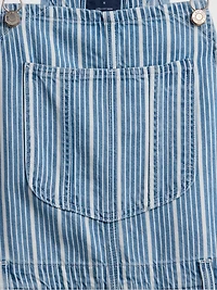UltraSoft Denim Stripe Shortalls