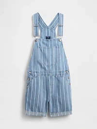 UltraSoft Denim Stripe Shortalls