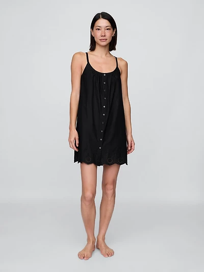 Eyelet Hem PJ Dress