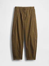 Mid Rise Barrel Parachute Pants