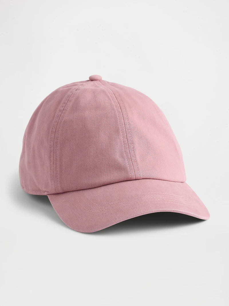 Organic Cotton Washed Baseball Hat