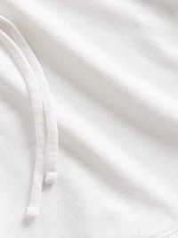 Linen-Blend Ruffle PJ Shorts