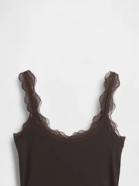Mini Rib Lace PJ Tank Top