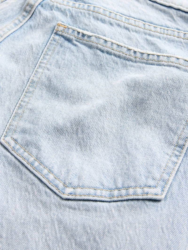 High Rise '90s Slim Straight Crop Jeans