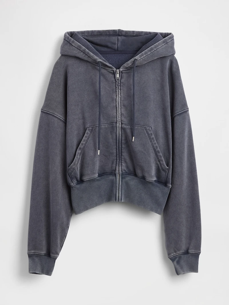 VintageSoft Full-Zip Wedge Hoodie