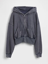 VintageSoft Full-Zip Wedge Hoodie