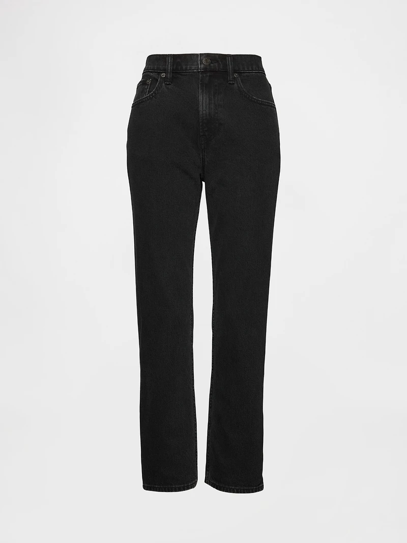 High Rise ’90s Slim Straight Crop Jeans