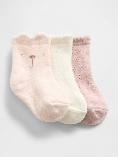 Baby CashSoft Crew Socks (3-Pack