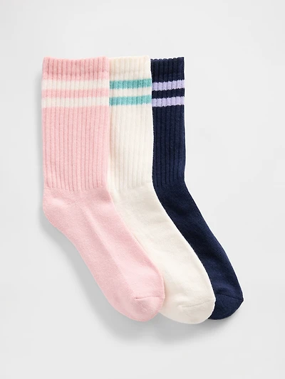 Kids Slouchy Crew Socks (3-Pack)