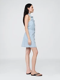 Icon Denim Halter Mini Dress