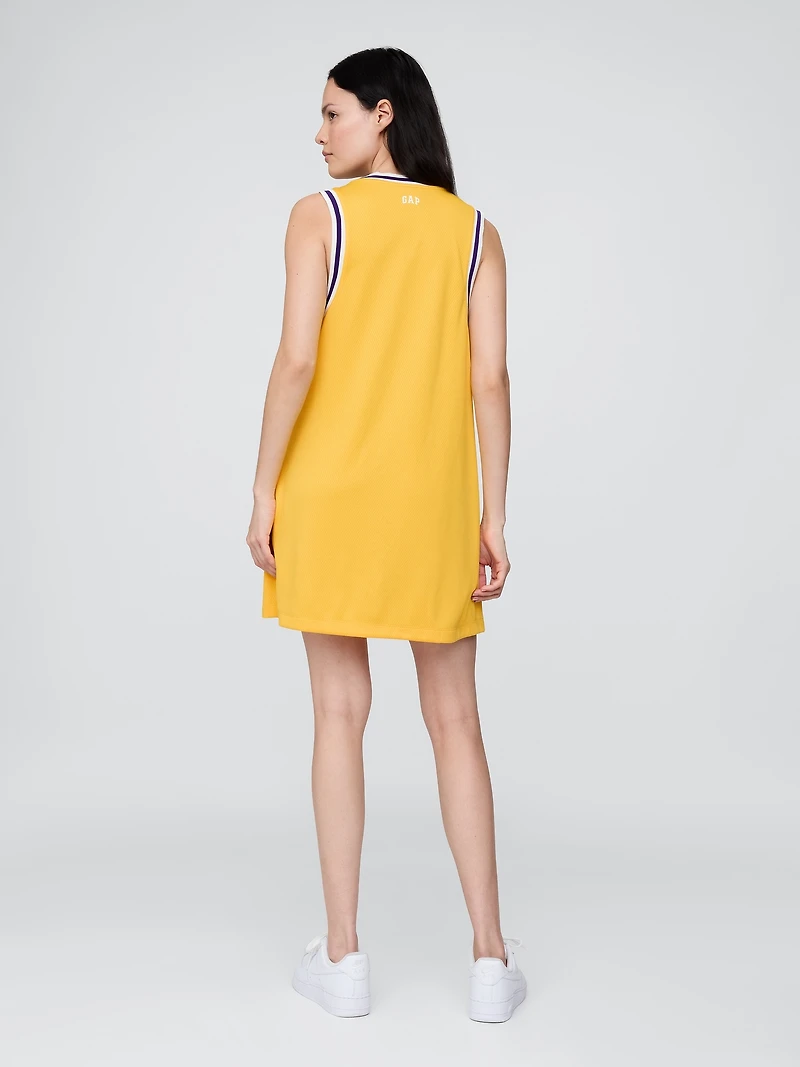 NBA Los Angeles Lakers Recycled Jersey Mini Dress