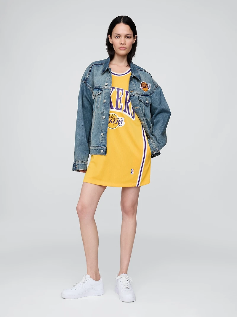 NBA Los Angeles Lakers Recycled Jersey Mini Dress