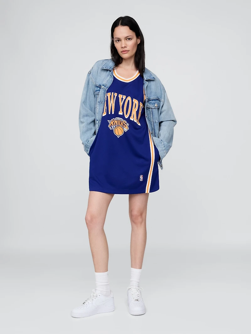 NBA New York Knicks Recycled Jersey Mini Dress