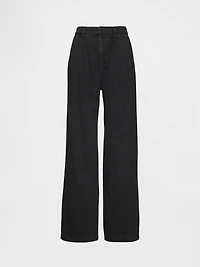 365 High Rise UltraSoft Pleated Denim Trousers