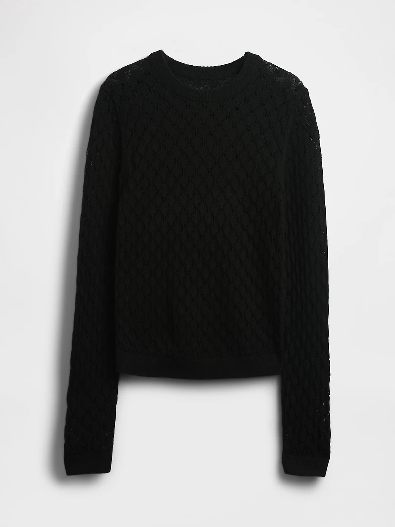 Pointelle Sweater