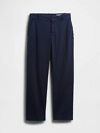 Mid Rise Straight Khakis