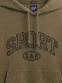 Heavyweight Oversized Crop Logo Hoodie