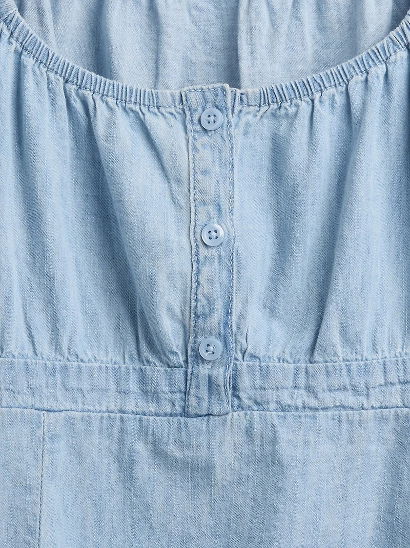 Kids Denim Babydoll Top