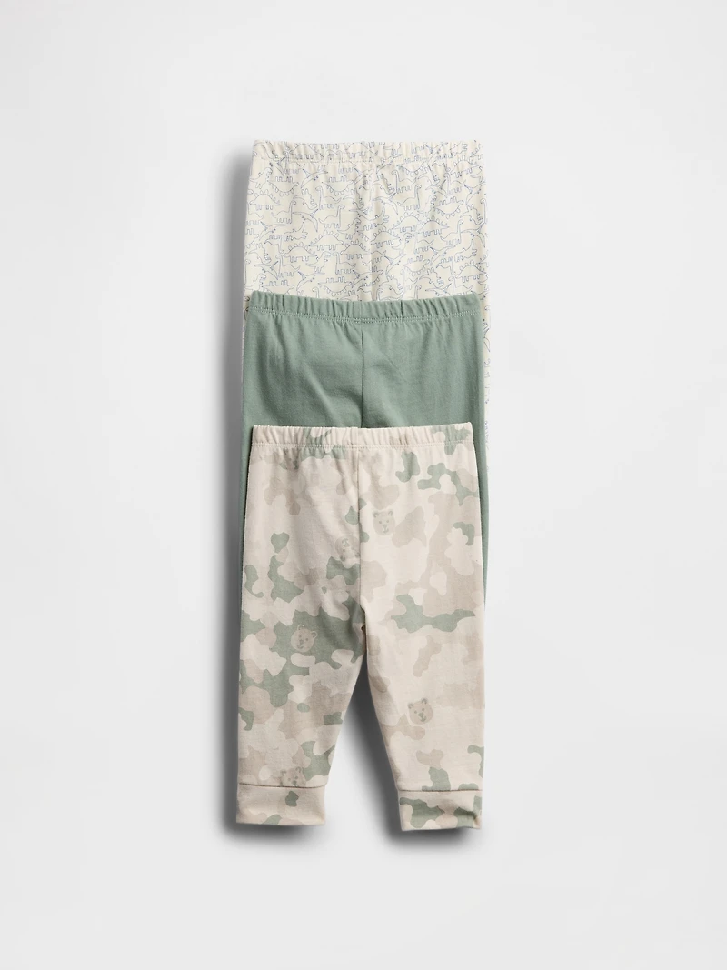 Baby First Favorites Organic Cotton Pull-On Pants (3-Pack