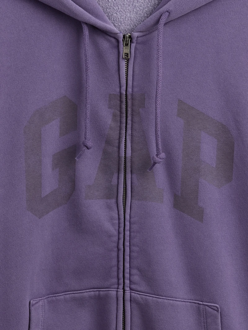 VintageSoft Arch Logo Full-Zip Hoodie