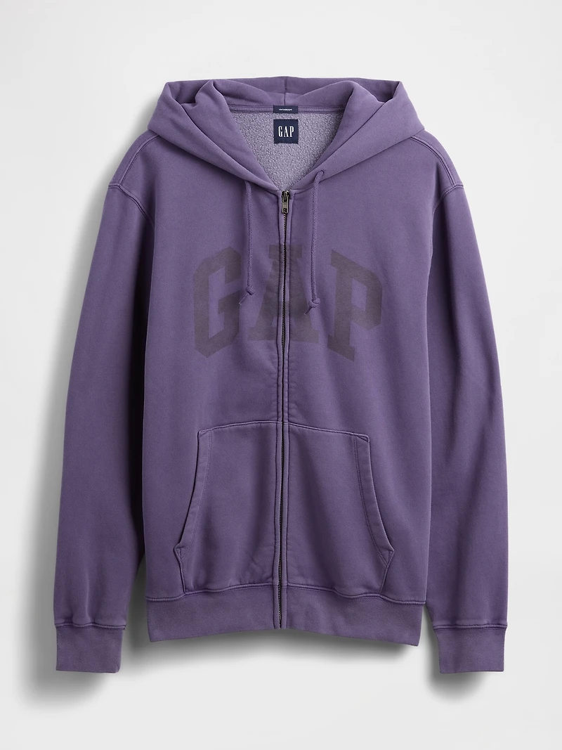 VintageSoft Arch Logo Full-Zip Hoodie