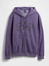 VintageSoft Arch Logo Full-Zip Hoodie