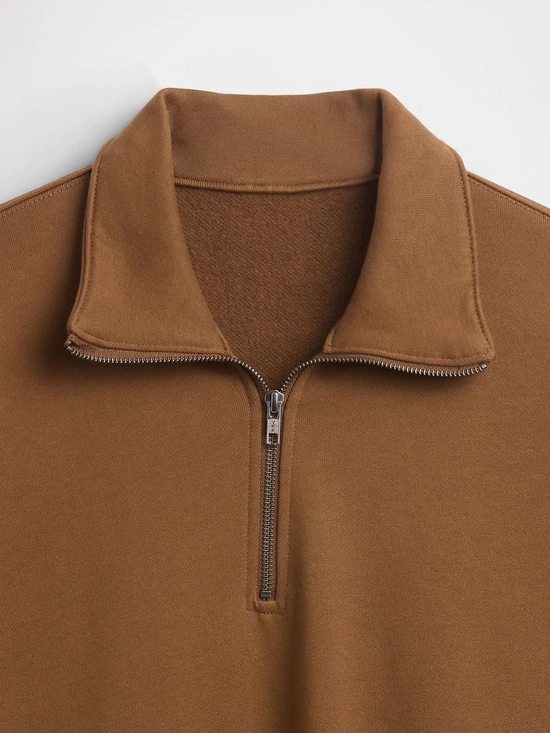 Heavyweight Oversized Quarter-Zip Pullover