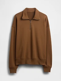Heavyweight Oversized Quarter-Zip Pullover