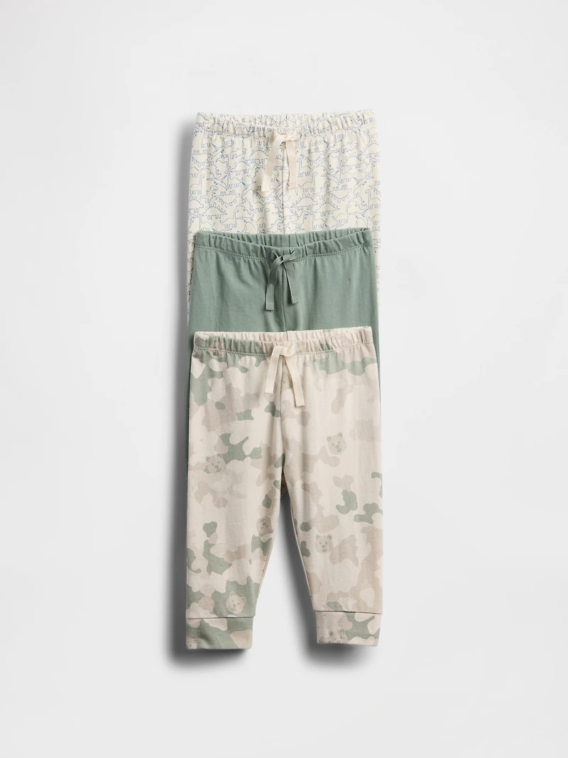 Baby First Favorites Organic Cotton Pull-On Pants (3-Pack