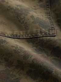 Floral Canvas Denim Overshirt