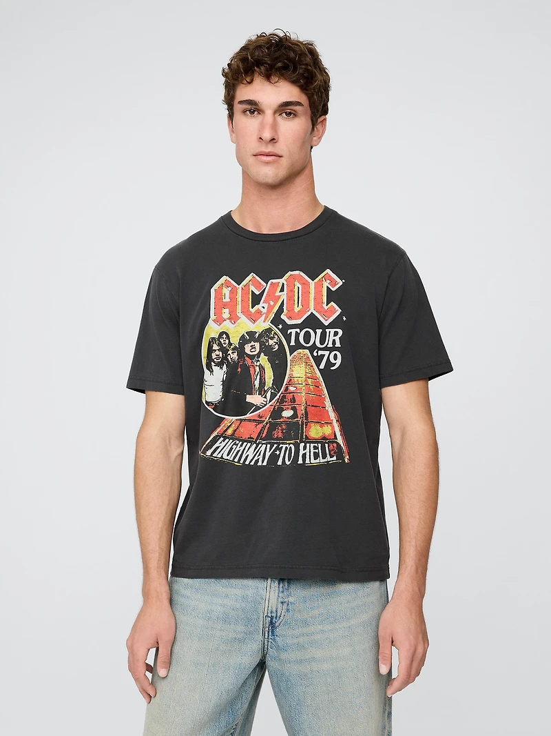 AC/DC 1979 Tour Relaxed Graphic T-Shirt