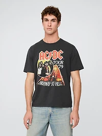AC/DC 1979 Tour Relaxed Graphic T-Shirt