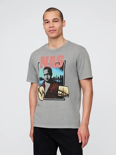 Nas Relaxed Graphic T-Shirt