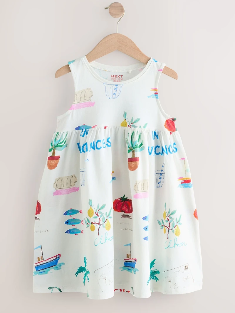 NEXT Toddler Beach Postcard Dress