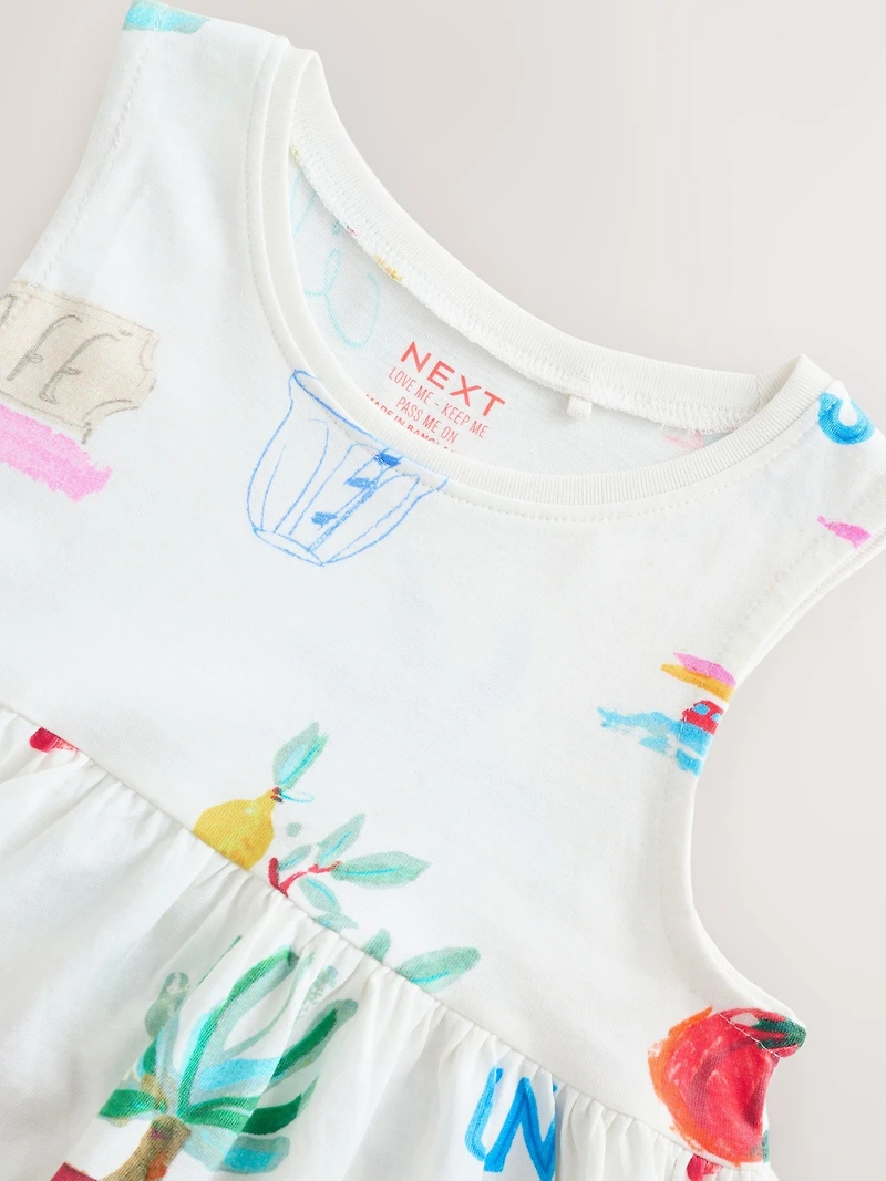 NEXT Toddler Beach Postcard Dress