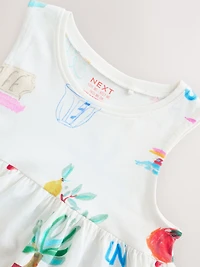 NEXT Toddler Beach Postcard Dress