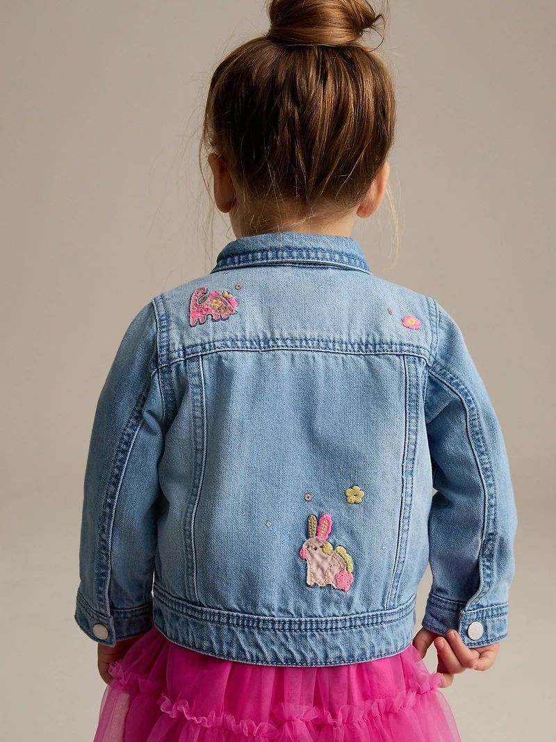 NEXT Toddler Unicorn Denim Jacket