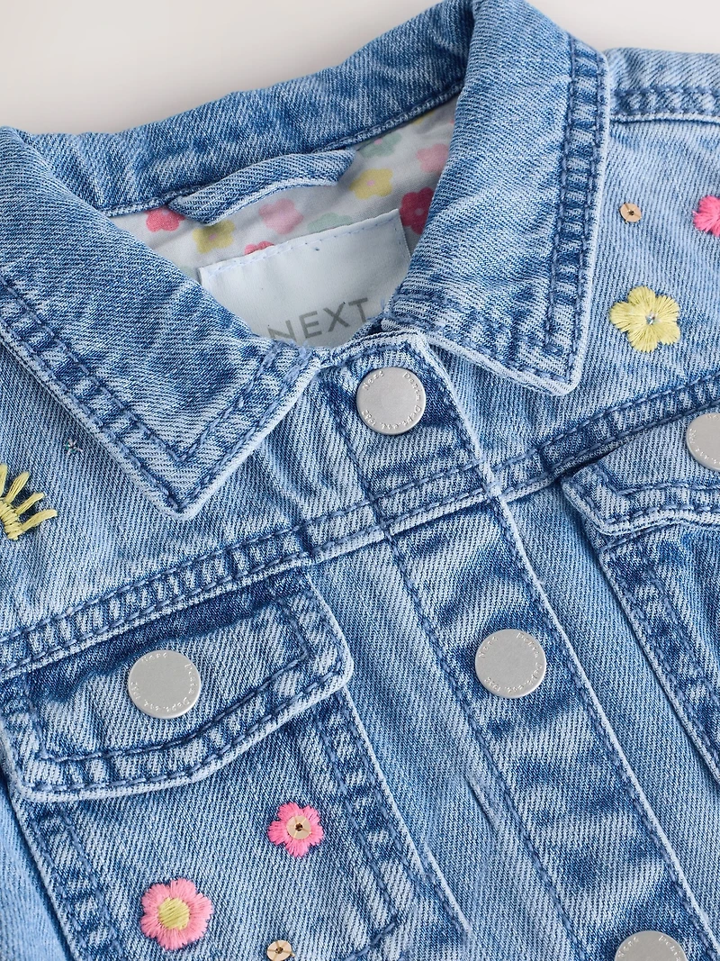 NEXT Toddler Unicorn Denim Jacket