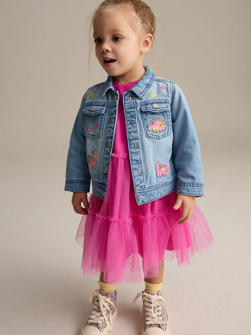 NEXT Toddler Unicorn Denim Jacket