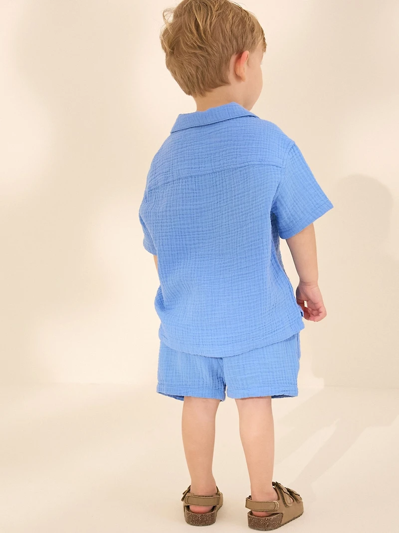 NEXT Toddler Gauze Shirt & Shorts Set